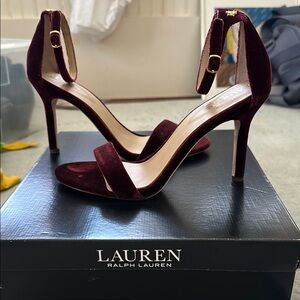 Lauren Ralph Lauren Red High Heeled Sandals